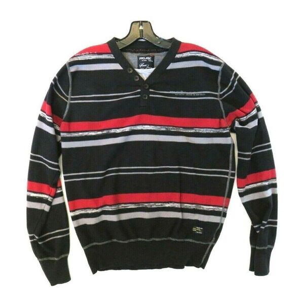 Projek Raw Men's Size Large Vintage Inspired "Spirito Fresco" Sweater Striped - Picture 1 of 8